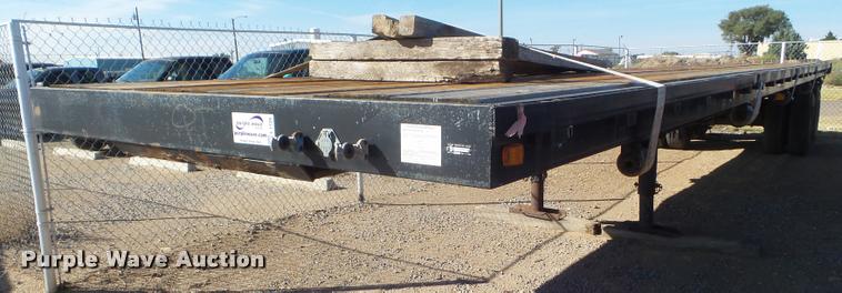 image for item L1729 2016 shop built flatbed trailer