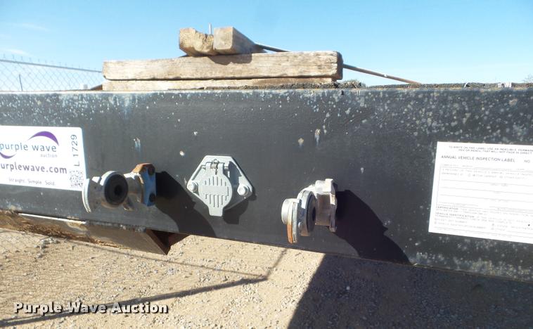 image for item L1729 2016 shop built flatbed trailer