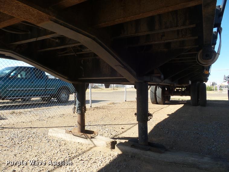 image for item L1729 2016 shop built flatbed trailer