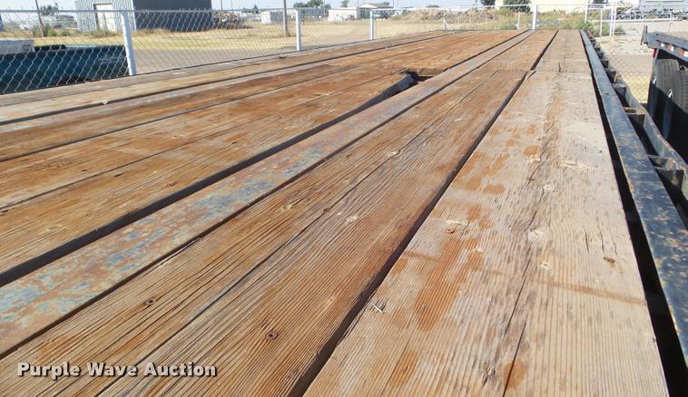 image for item L1729 2016 shop built flatbed trailer