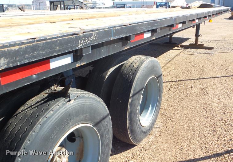 image for item L1729 2016 shop built flatbed trailer
