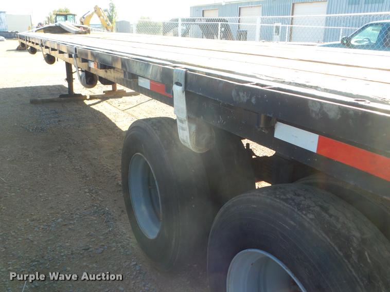 image for item L1729 2016 shop built flatbed trailer