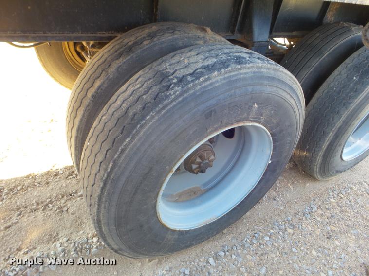 image for item L1729 2016 shop built flatbed trailer