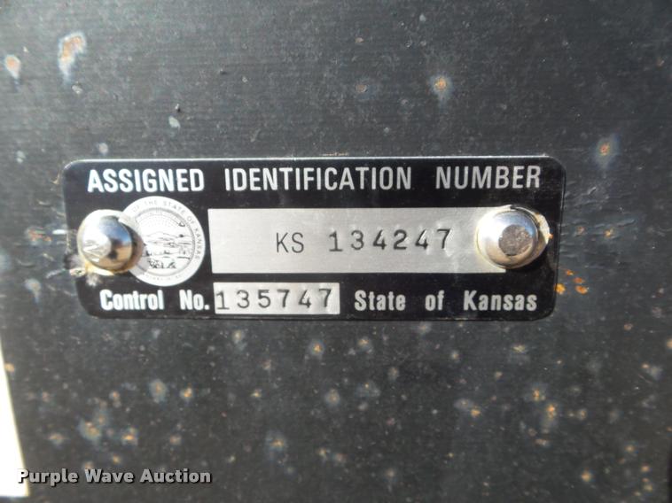 image for item L1729 2016 shop built flatbed trailer