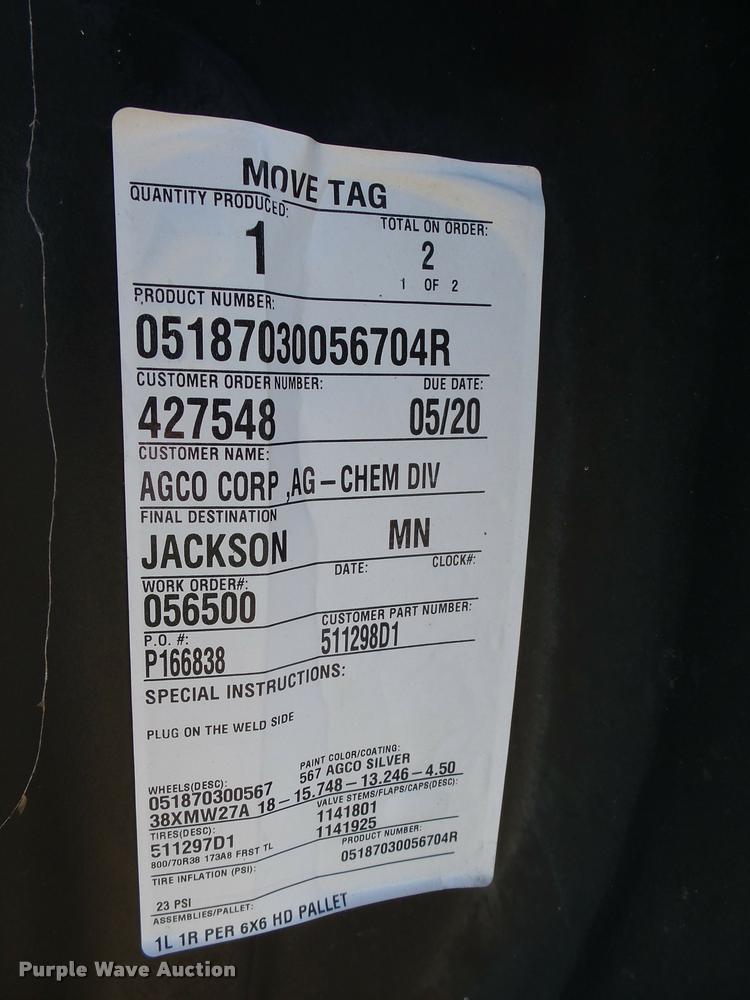 image for item AL9075 (6) Firestone 800/70R38 tires