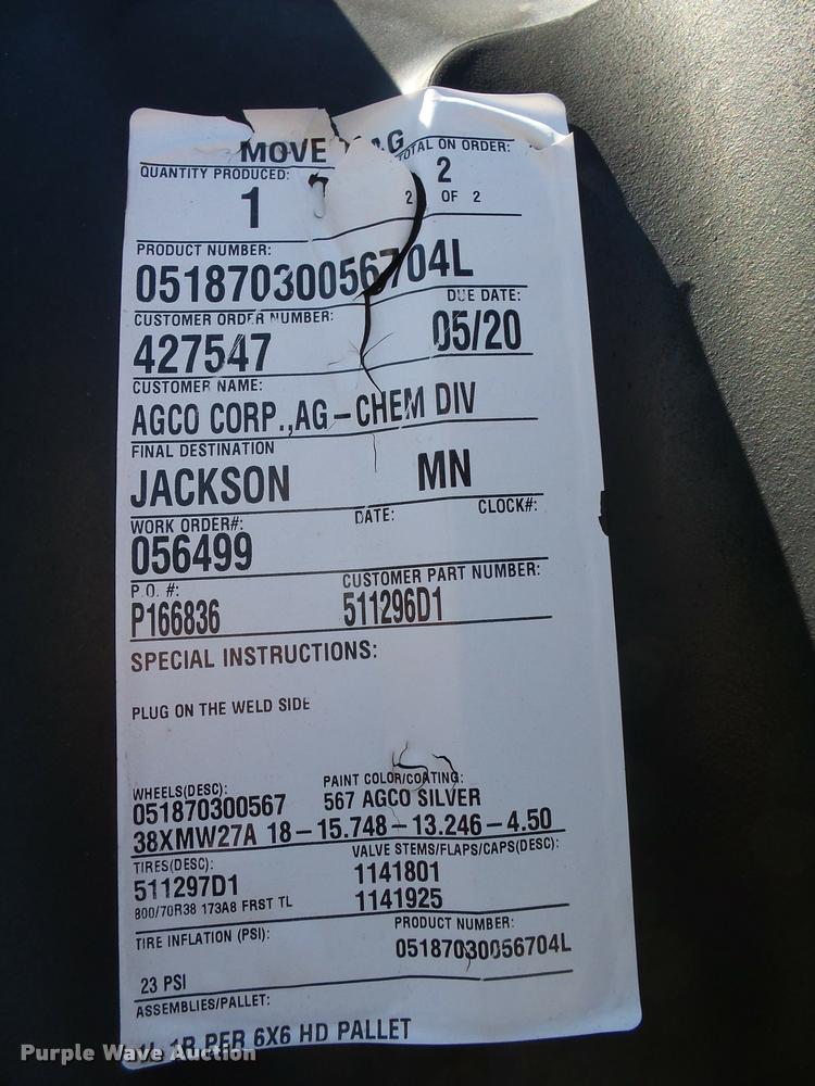 image for item AL9086 (8) Firestone 800/70R38 tires