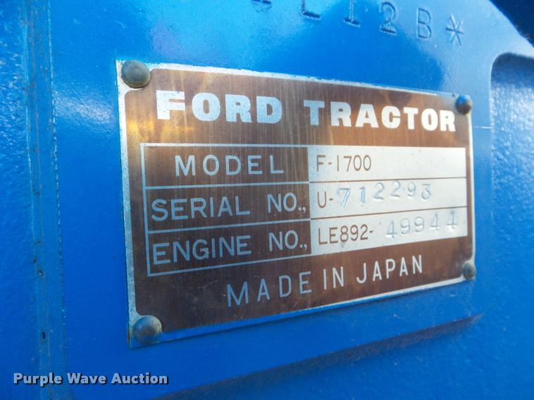 image for item AP9600 Ford 1700 tractor