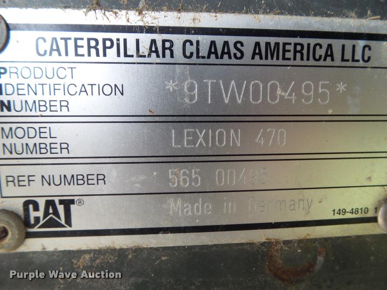 image for item BZ9865 2001 Lexion 470 combine