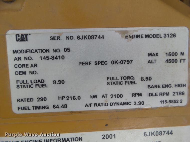 image for item BZ9865 2001 Lexion 470 combine