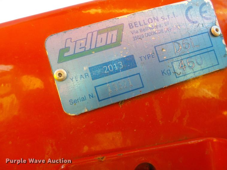 image for item CC9416 2013 Bellon D6L disc mower