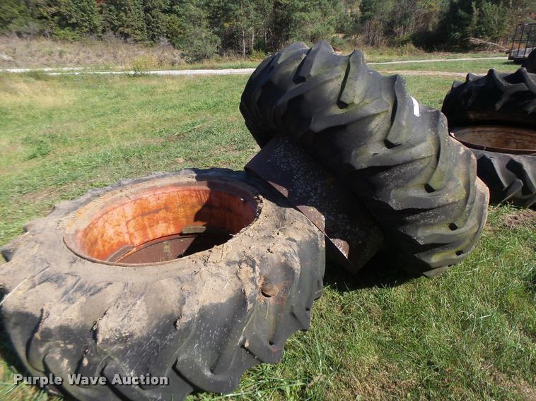 image for item CC9420 Goodyear 18.4-34 dual clamp-on tires and wheels