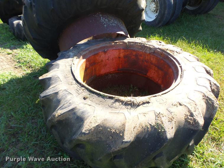 image for item CC9420 Goodyear 18.4-34 dual clamp-on tires and wheels