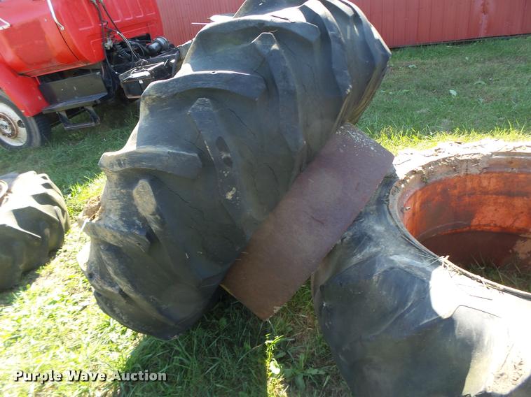 image for item CC9420 Goodyear 18.4-34 dual clamp-on tires and wheels