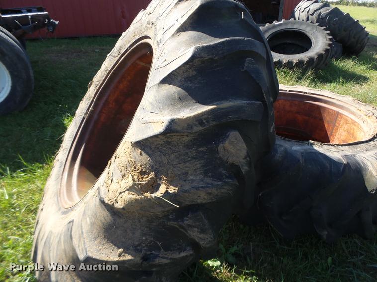 image for item CC9420 Goodyear 18.4-34 dual clamp-on tires and wheels