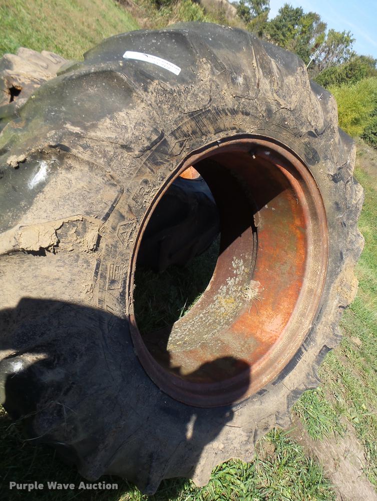 image for item CC9420 Goodyear 18.4-34 dual clamp-on tires and wheels