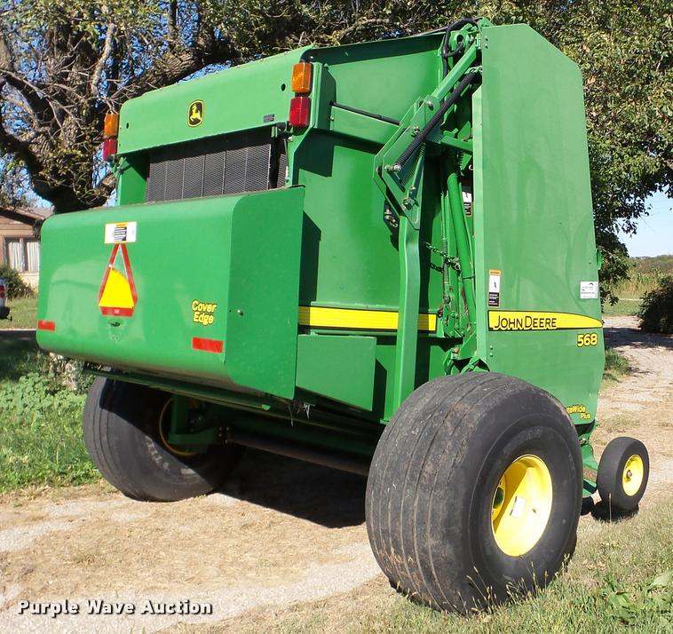image for item DA8873 2008 John Deere 568 Mega Wide round baler
