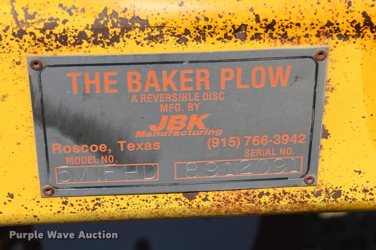 image for item K1913 Baker five bottom plow