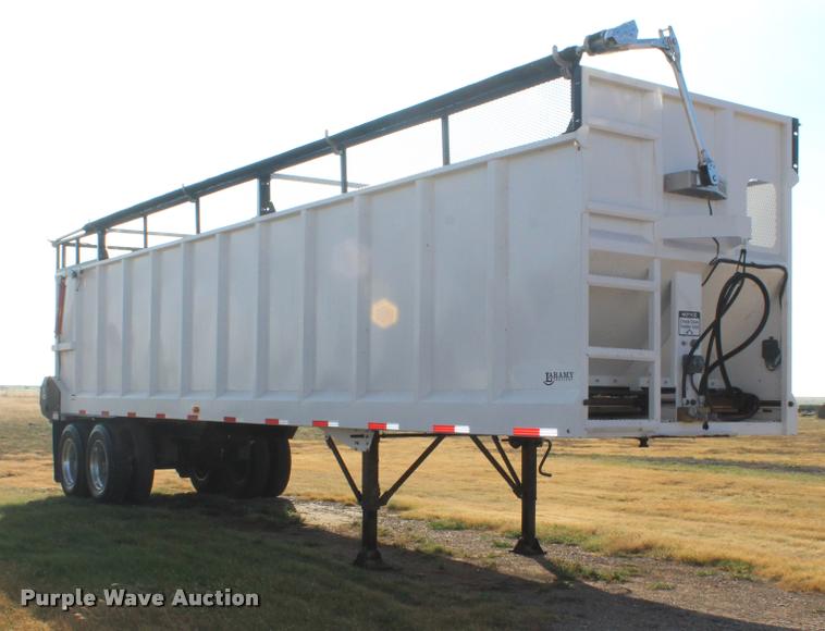 image for item K1919 2016 Shop built Laramy live bottom silage trailer