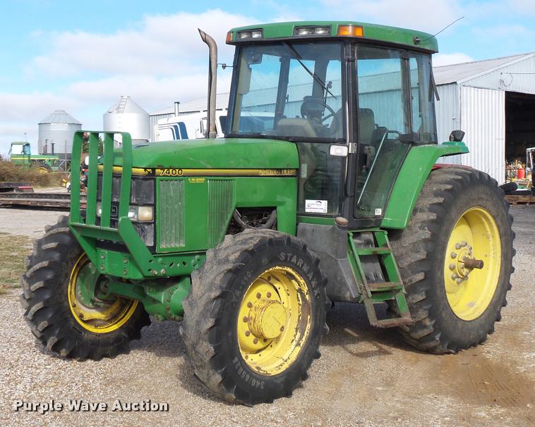 image for item L4371 1994 John Deere 7400 MFWD tractor