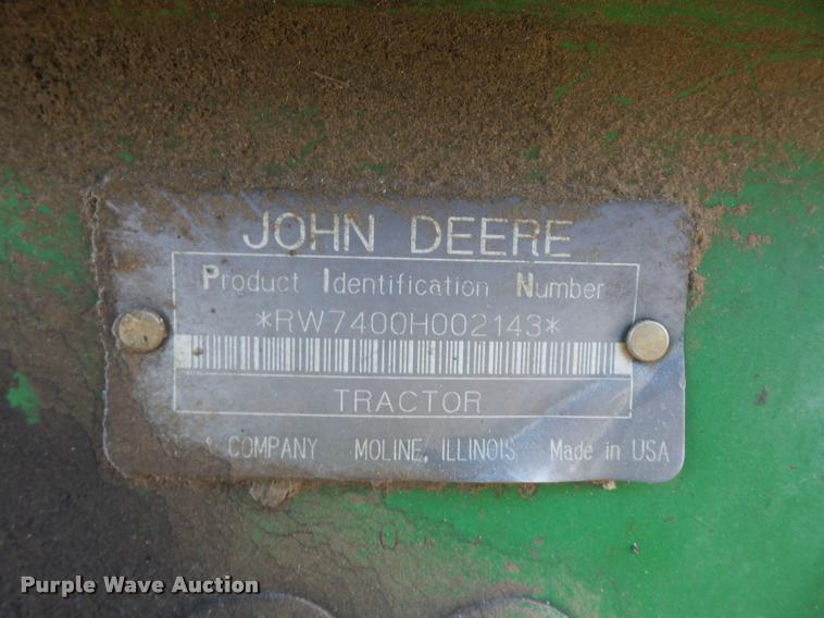image for item L4371 1994 John Deere 7400 MFWD tractor