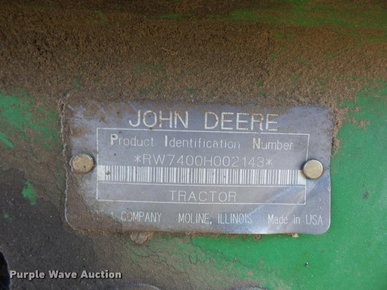image for item L4371 1994 John Deere 7400 MFWD tractor