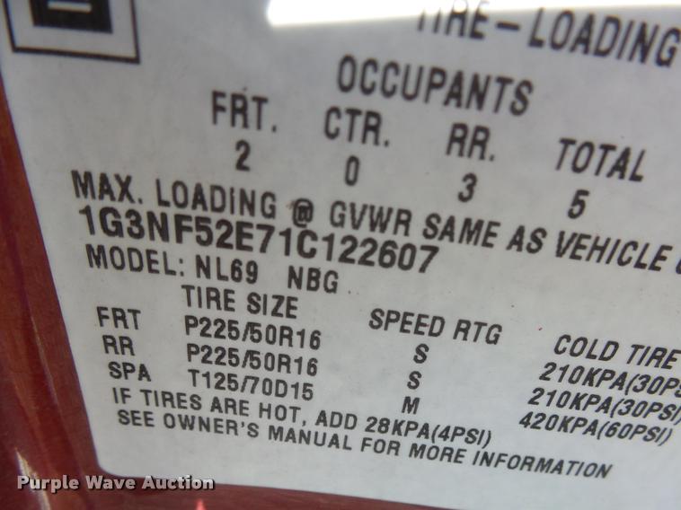 image for item AL9089 2001 Oldsmobile Alero