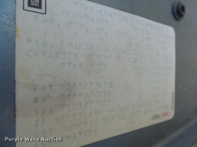 image for item AL9090 1991 Buick Park Avenue