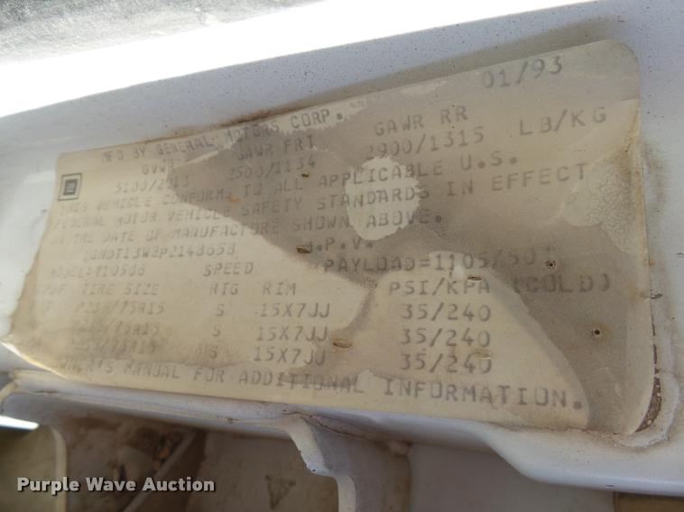 image for item AL9091 1993 Chevrolet S10 Blazer LT SUV