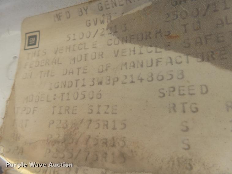 image for item AL9091 1993 Chevrolet S10 Blazer LT SUV