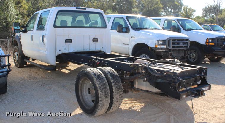 image for item AQ9524 2008 Ford F550 Crew Cab truck cab and chassis