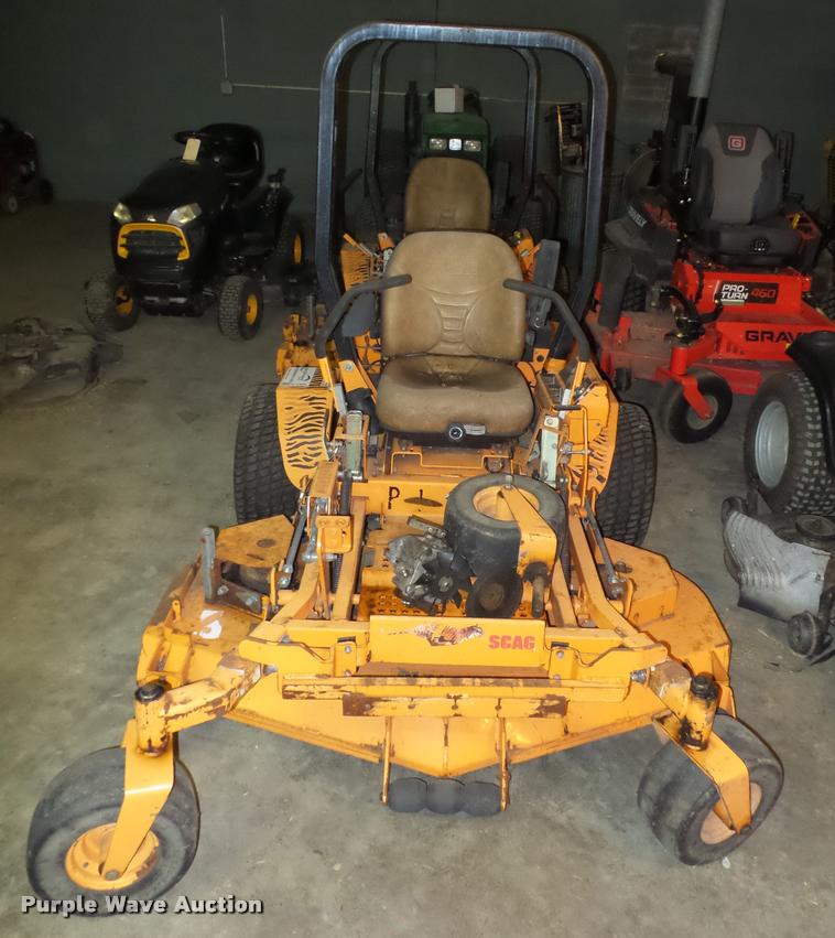 image for item AX9102 (2) Scag Turf Tiger ZTR lawn mowers