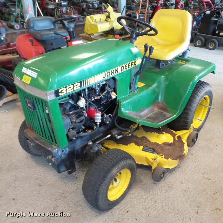 image for item AX9134 John Deere 322 lawn mower