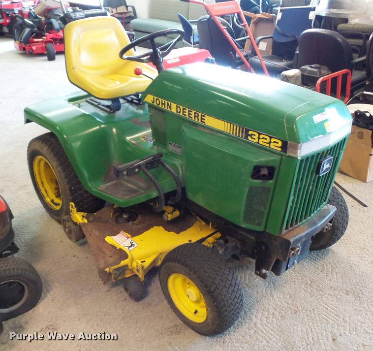 image for item AX9134 John Deere 322 lawn mower