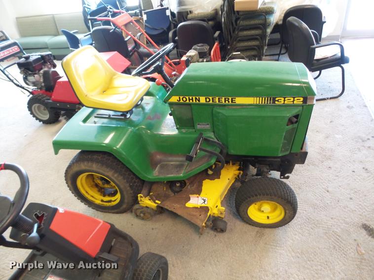image for item AX9134 John Deere 322 lawn mower