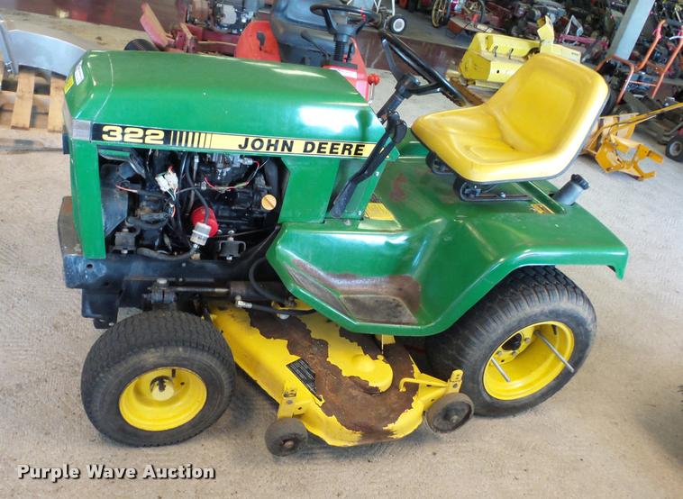 image for item AX9134 John Deere 322 lawn mower