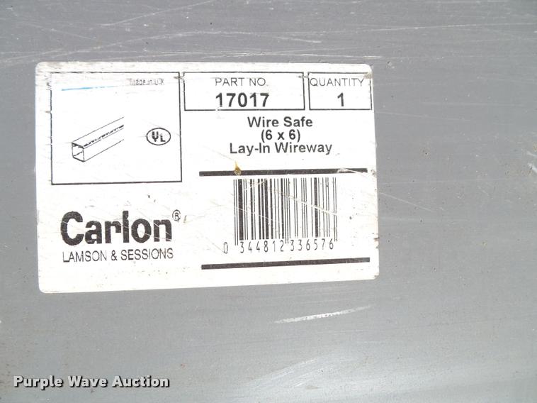 image for item BV9456 (20) pieces of Carlon 10' PVC lay-in wire way