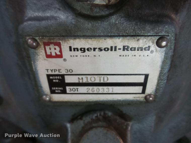 image for item BV9947 Ingersoll Rand air compressor