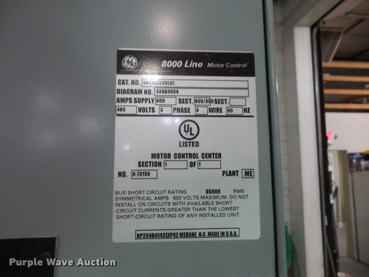 image for item BV9949 (3) GE 8000 line motor controls