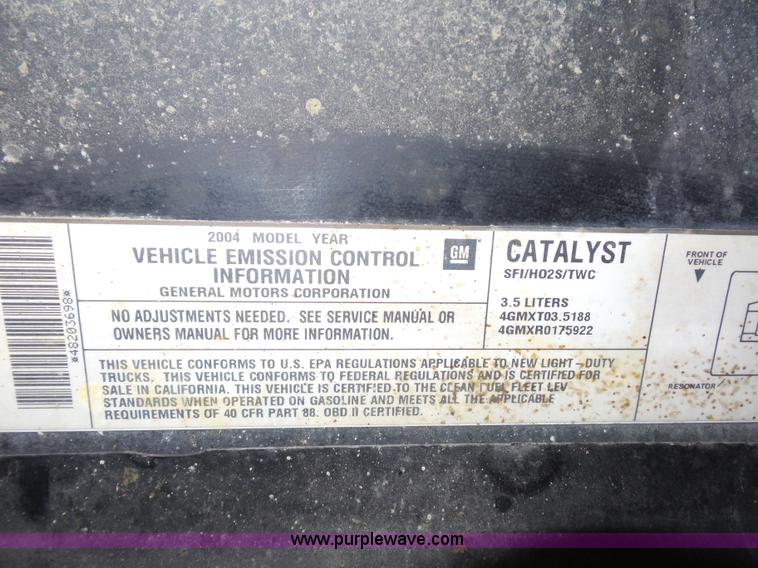 image for item BX9303 2004 Chevrolet Colorado Z71 Crew Cab pickup truck