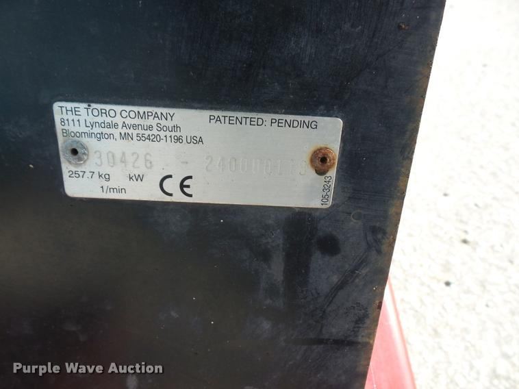 image for item DA3933 Toro power broom