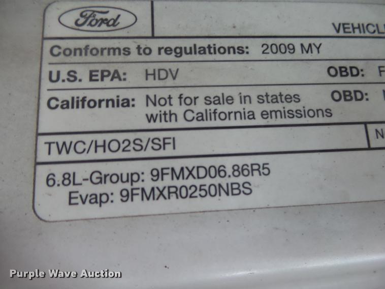 image for item K1081 2009 Ford F250 Super Duty SuperCab pickup truck