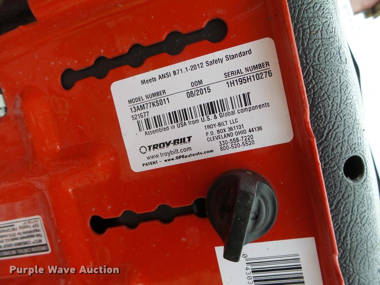 image for item K1454 Troy-Bilt lawn mower