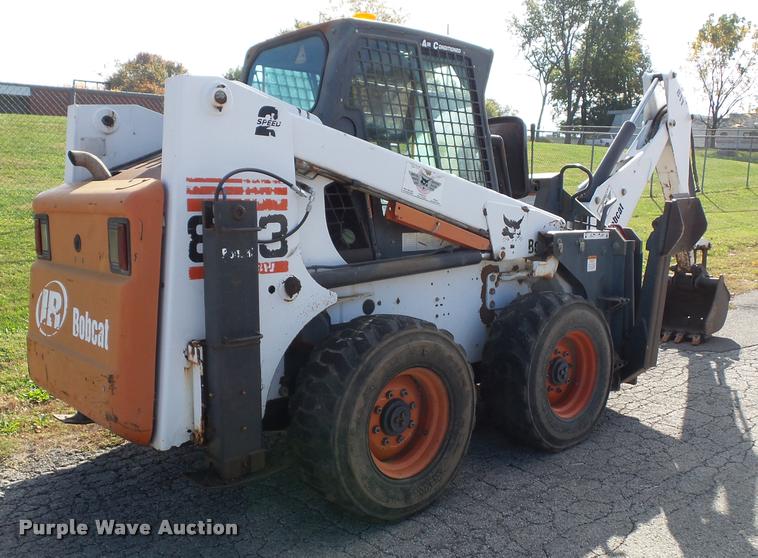 image for item K8131 2001 Bobcat 863 skid steer with backhoe attachment