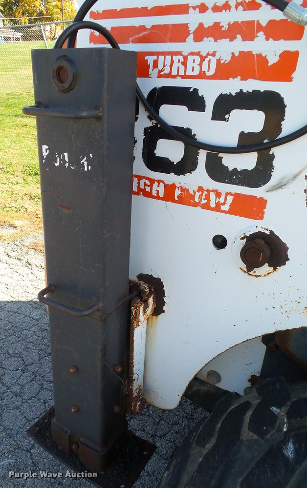 image for item K8131 2001 Bobcat 863 skid steer with backhoe attachment