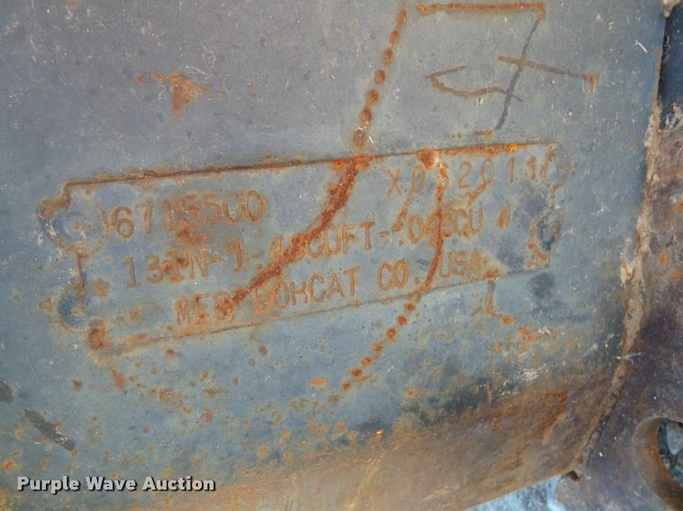 image for item K8131 2001 Bobcat 863 skid steer with backhoe attachment