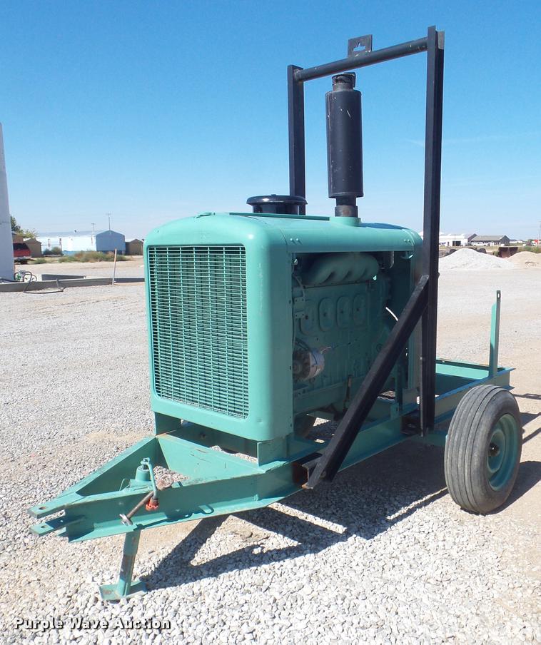 image for item L1723 Detroit pump engine trailer