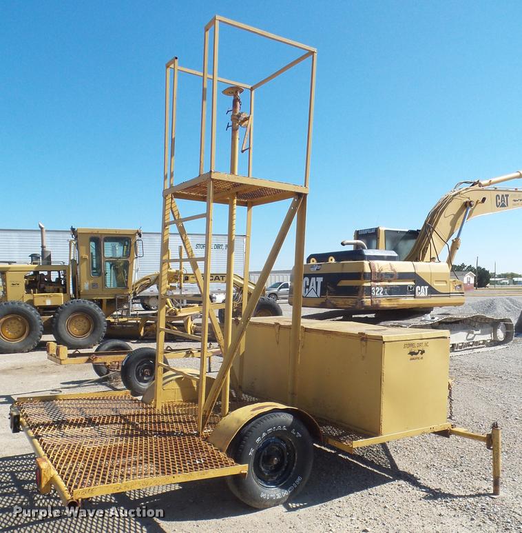 image for item L1728 Shop built laser trailer