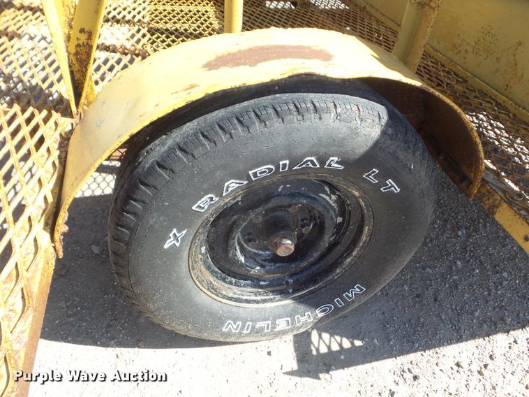 image for item L1728 Shop built laser trailer