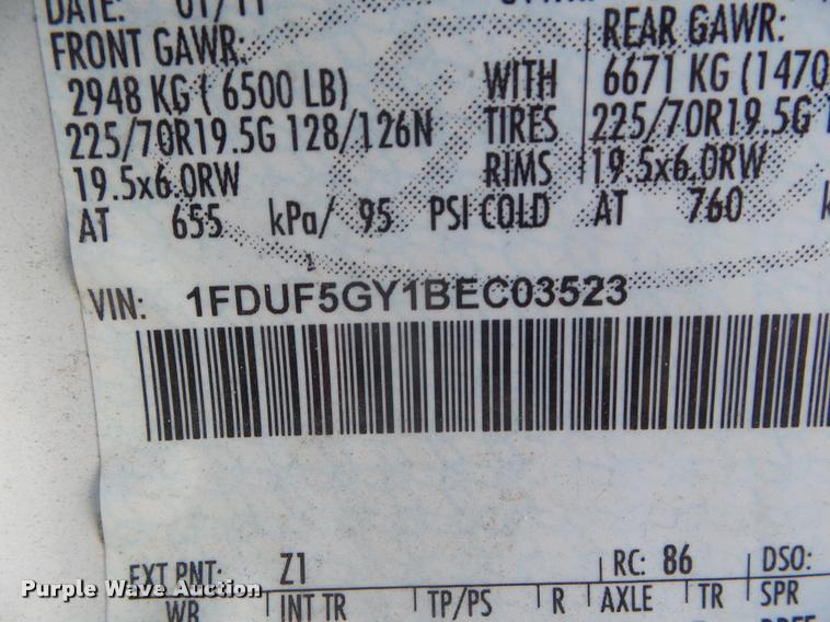 image for item L1742 2011 Ford F550 service truck