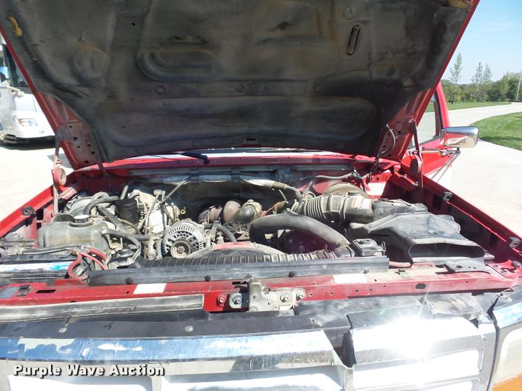 image for item L4250 1996 Ford F250 SuperCab flatbed pickup truck